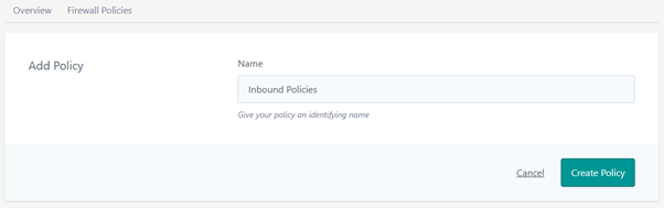 firewall policies create