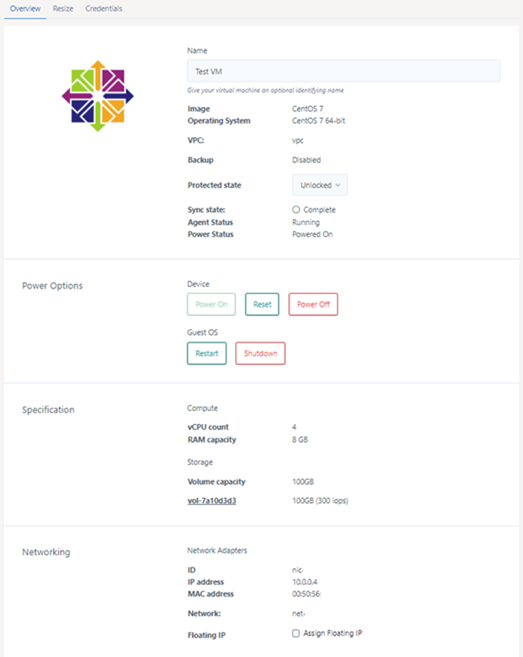 instance launched