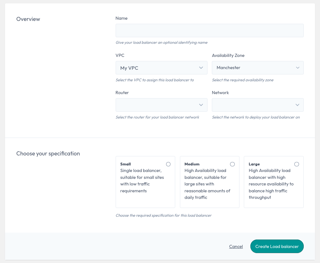 load balancer deployment