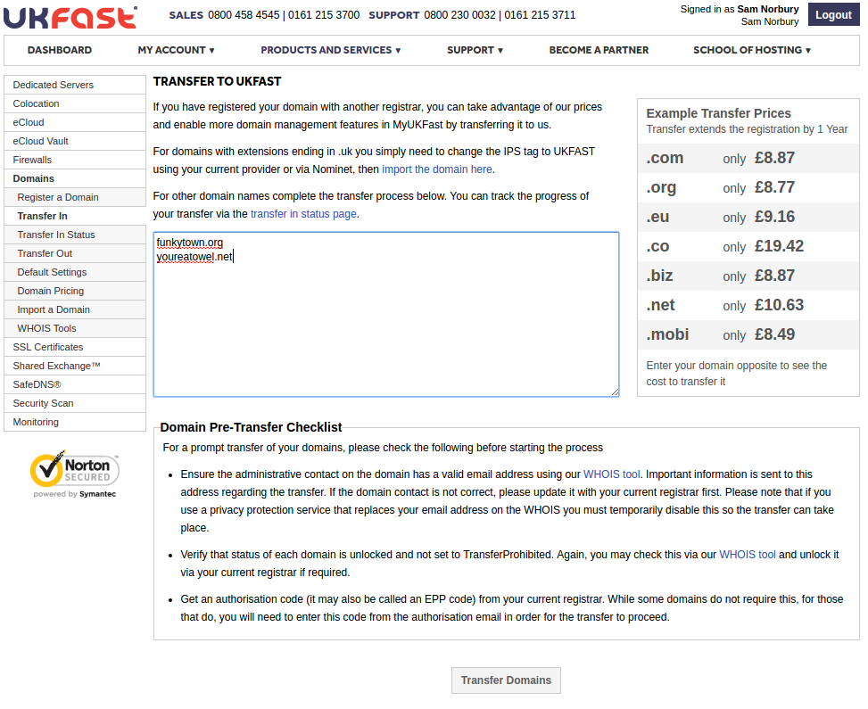 domain transfer